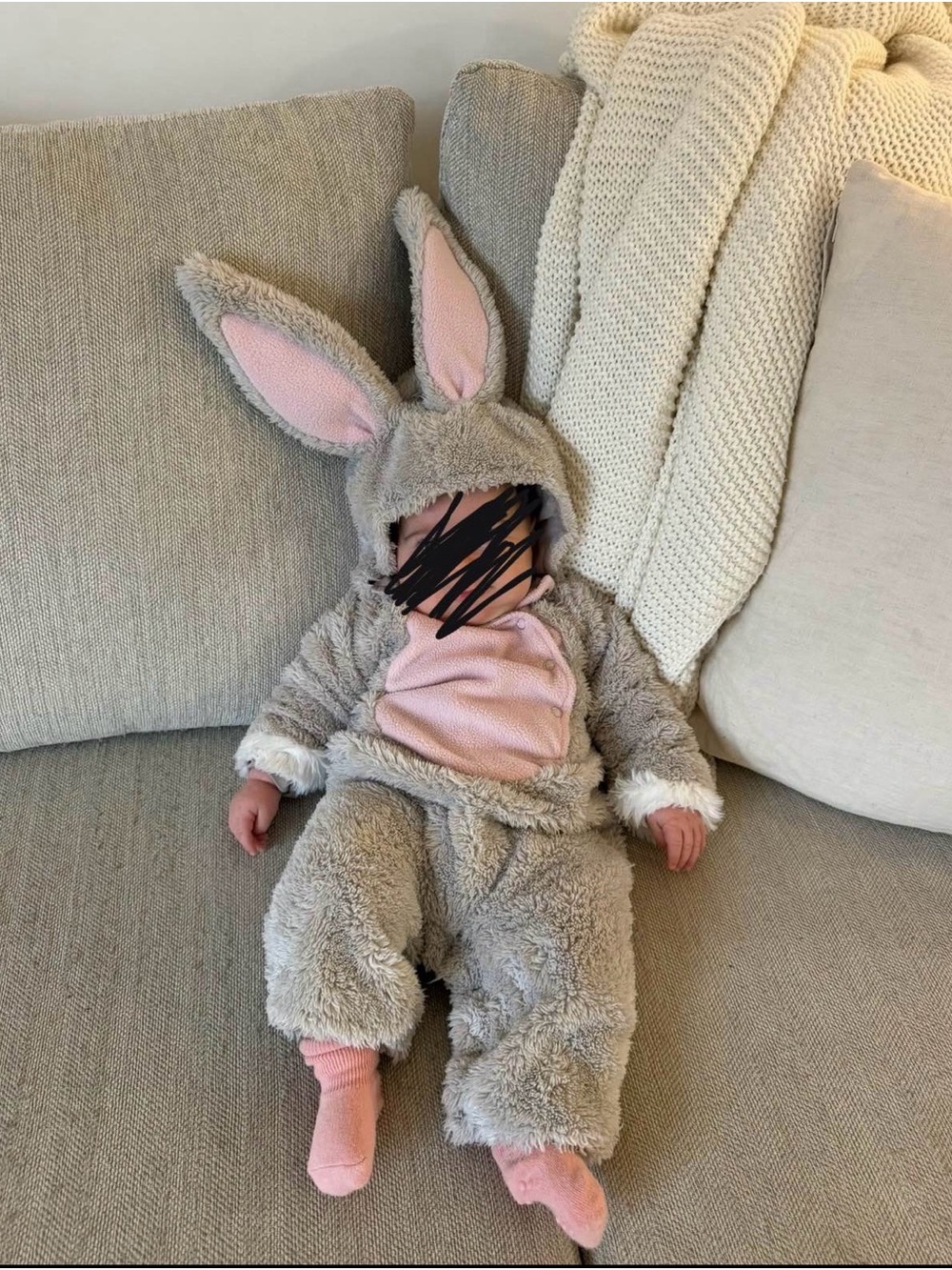 Pottery Barn bunny costume 0-6 months